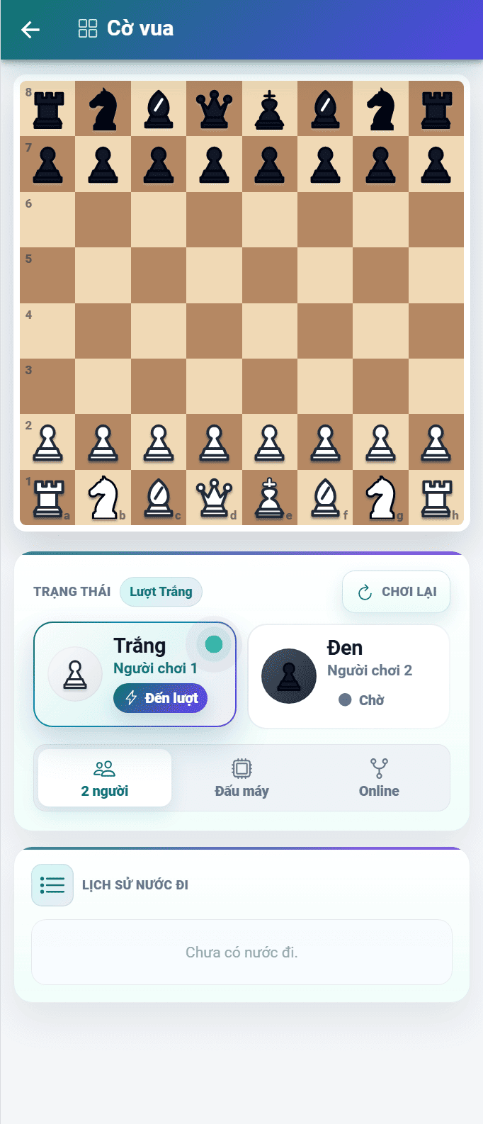Màn hình cài đặt ứng dụng